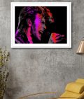 Singing Bowie Pink Med White Framed 425