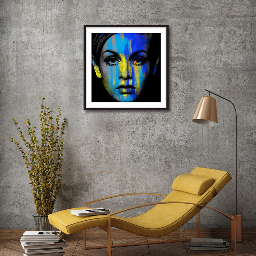 Twiggy medium framed print