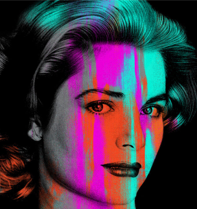 Grace Kelly Blue Square