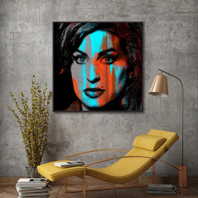 Large Framed Canvas of Amy