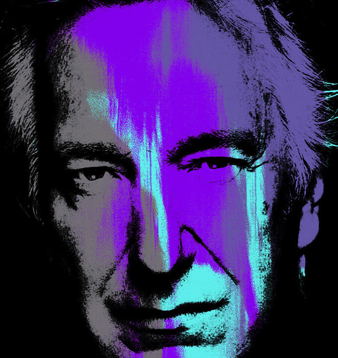 Alan Rickman Purple