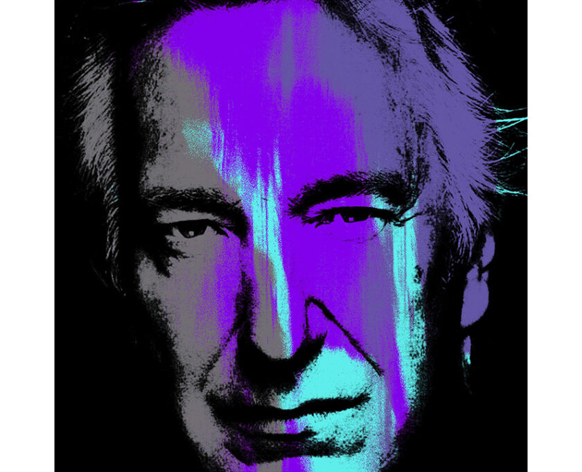 Alan Rickman Purple