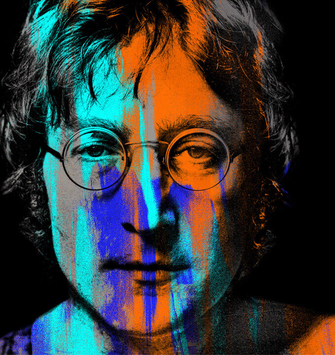 John Lennon Orange