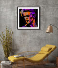 Orange young Bowie Med in black frame
